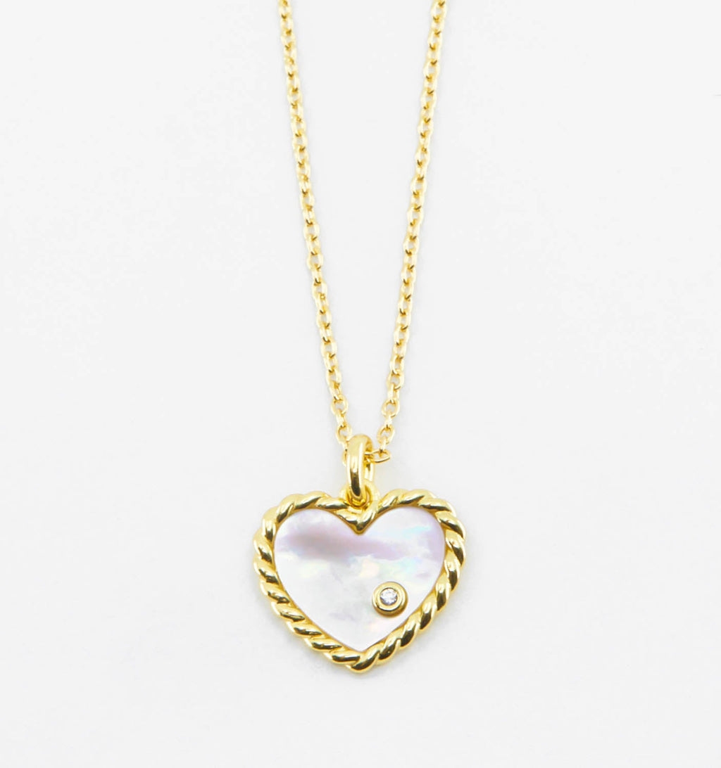 MOP Heart Necklace