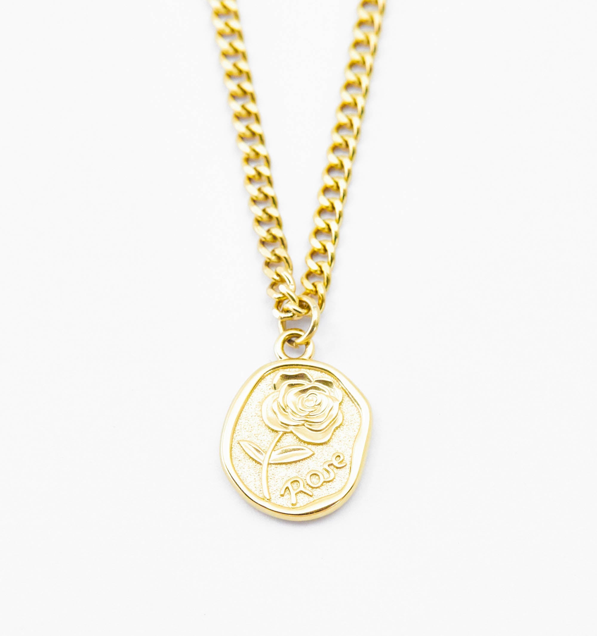 Rose Coin Necklace