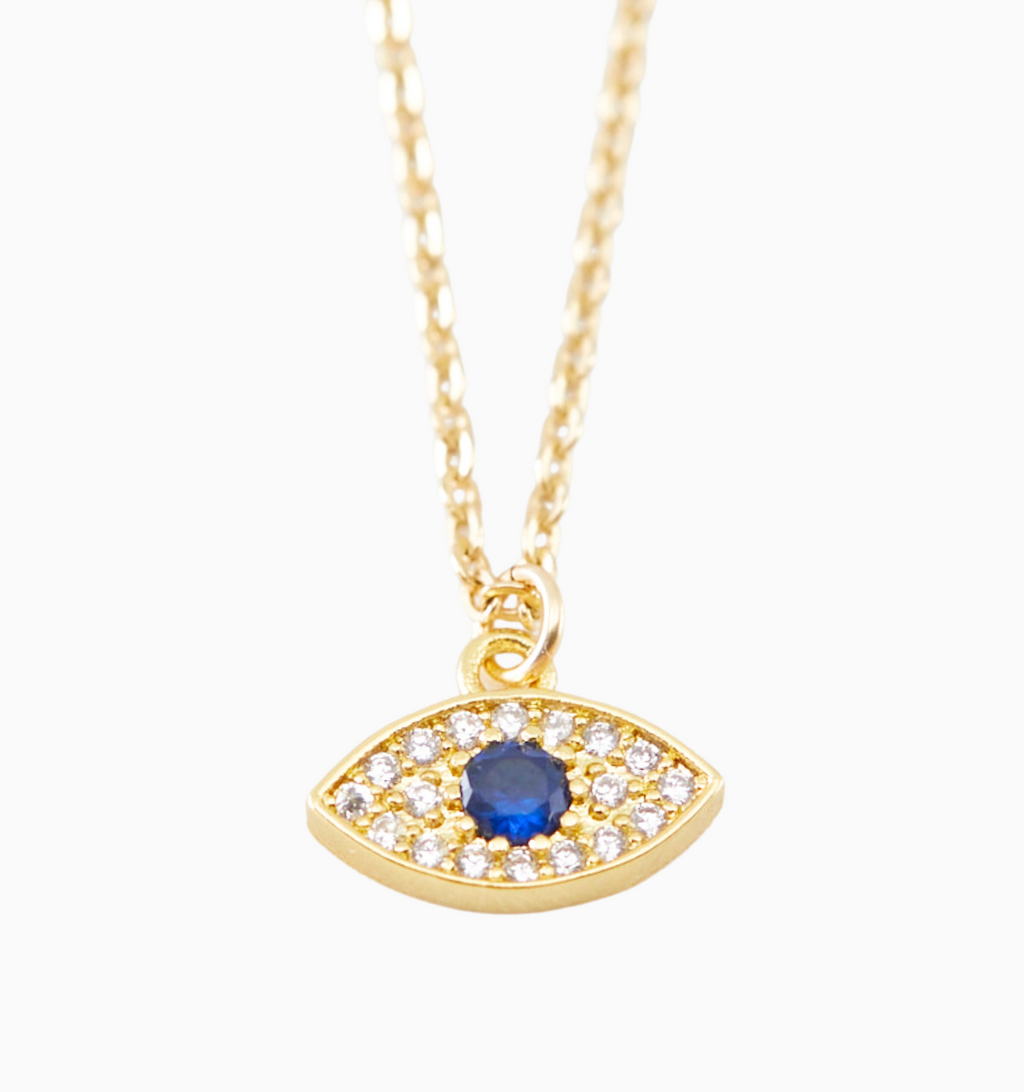Gold Evil Eye Necklace