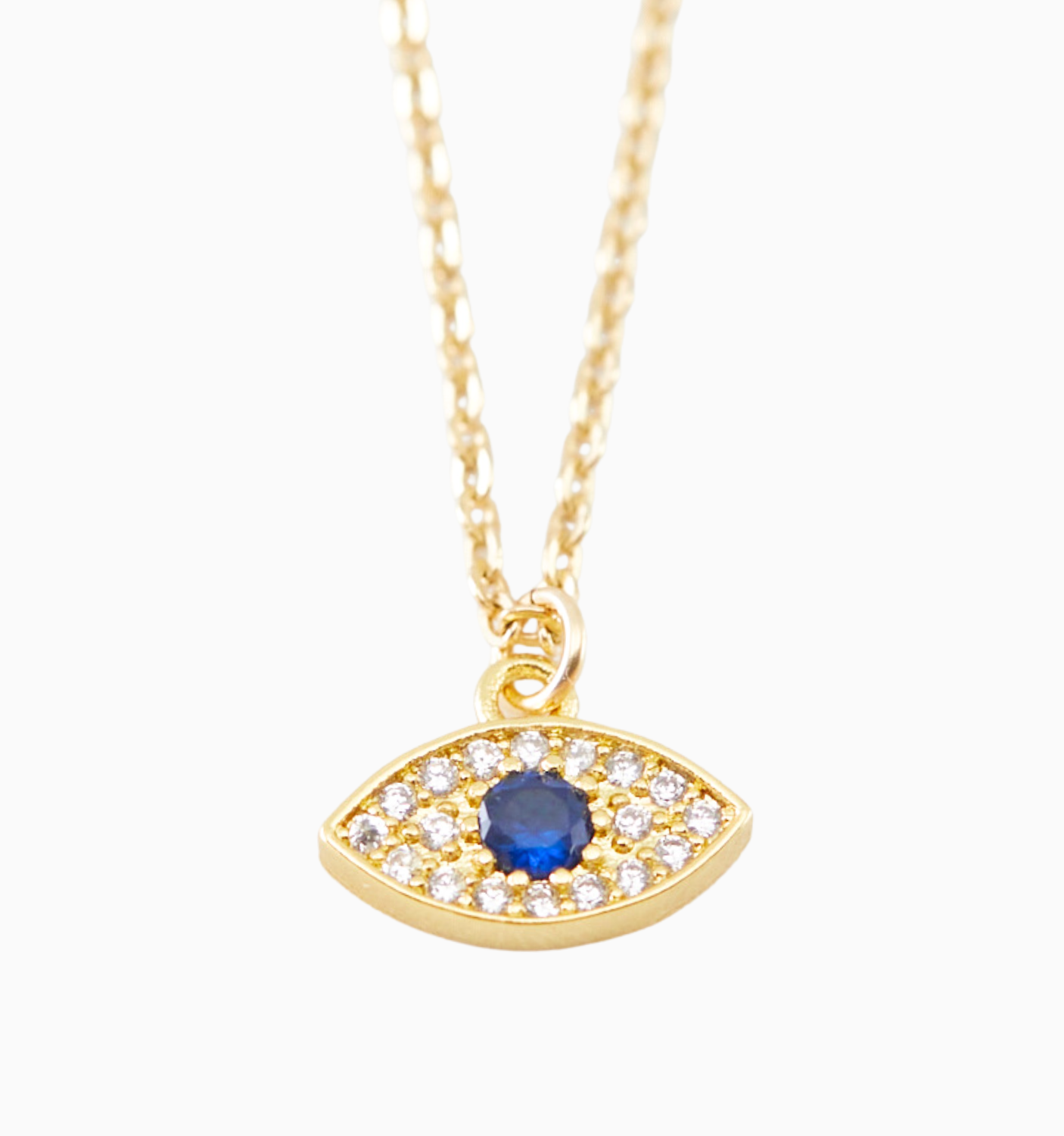 Gold Evil Eye Necklace