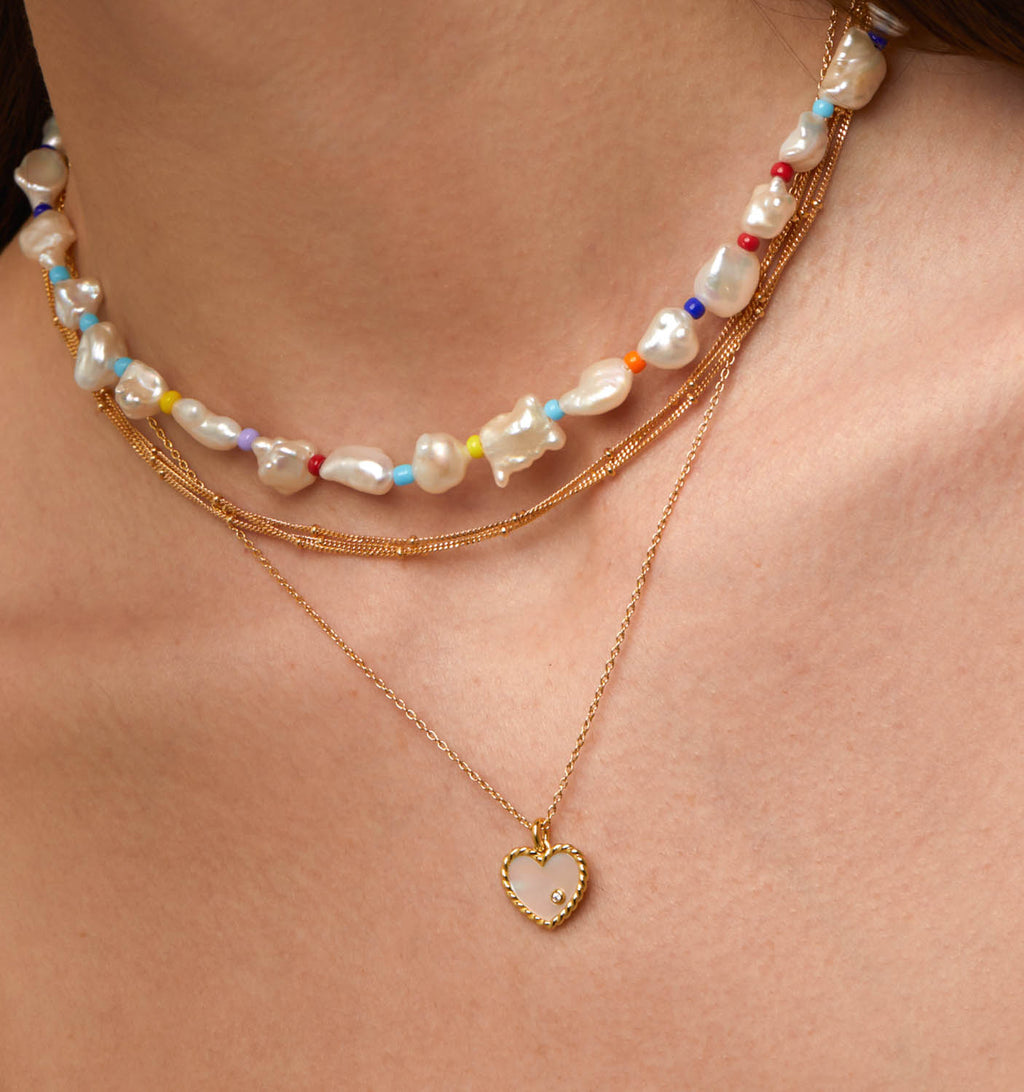 MOP Heart Necklace