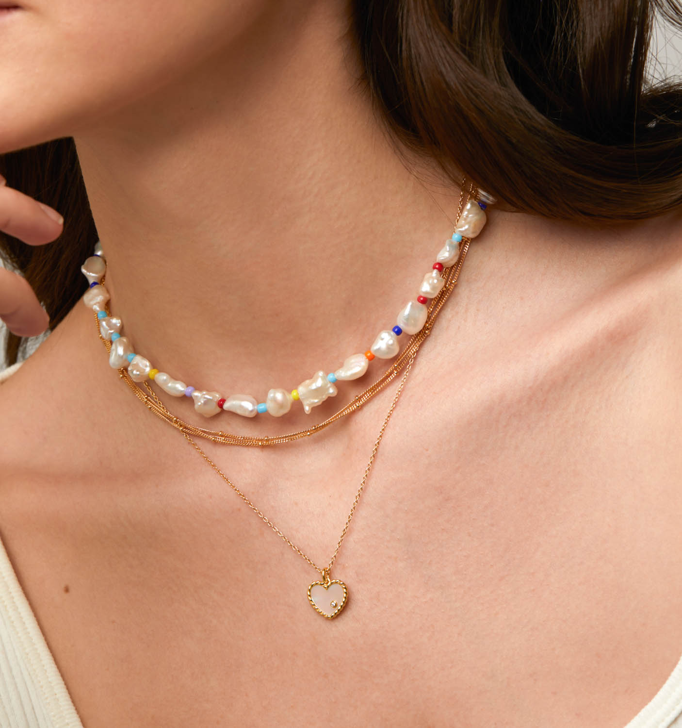 MOP Heart Necklace