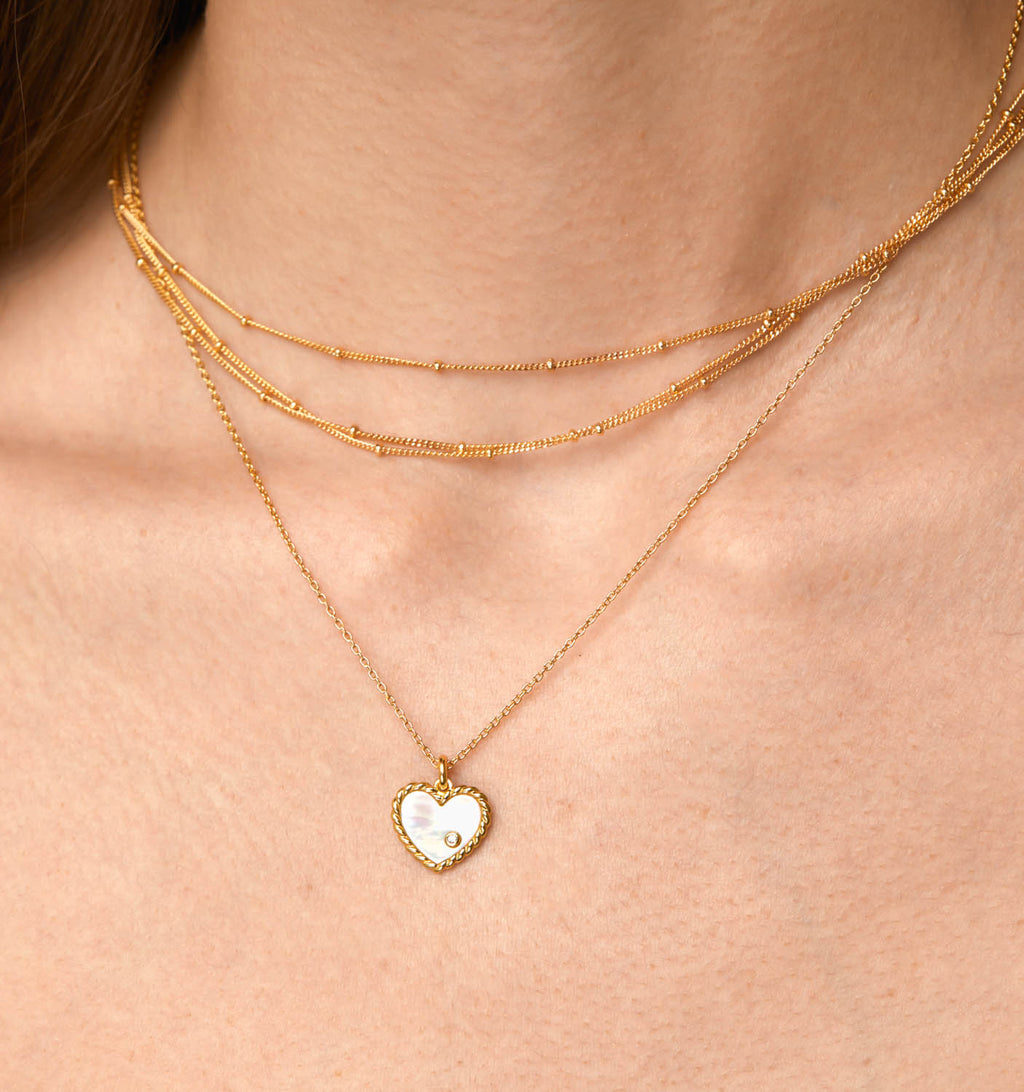 MOP Heart Necklace