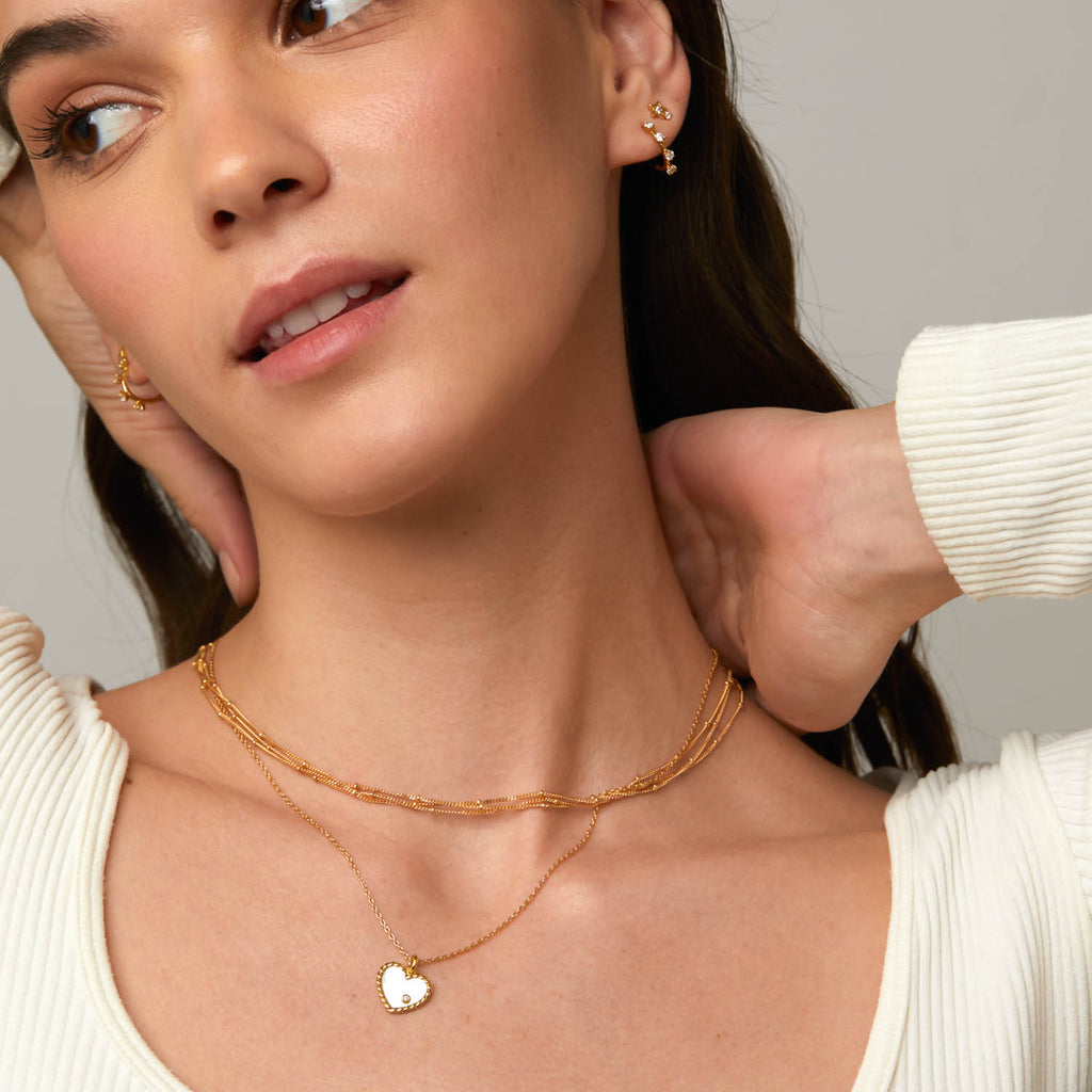 MOP Heart Necklace