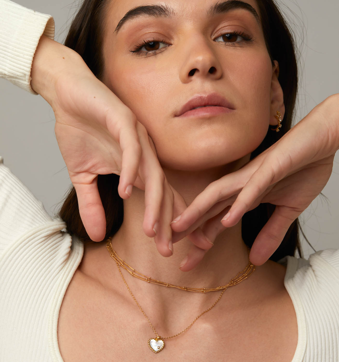MOP Heart Necklace