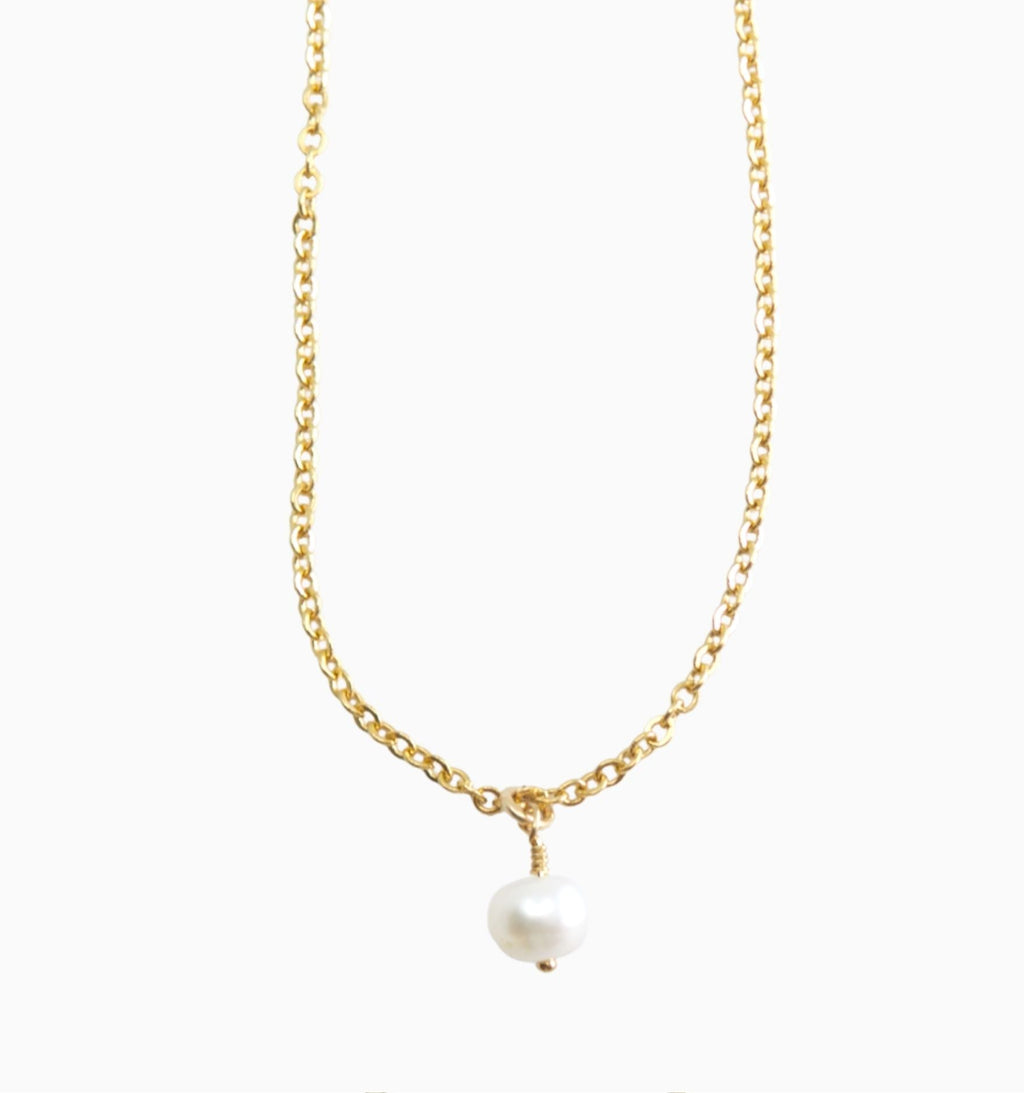 Floating Pearl Choker Necklace