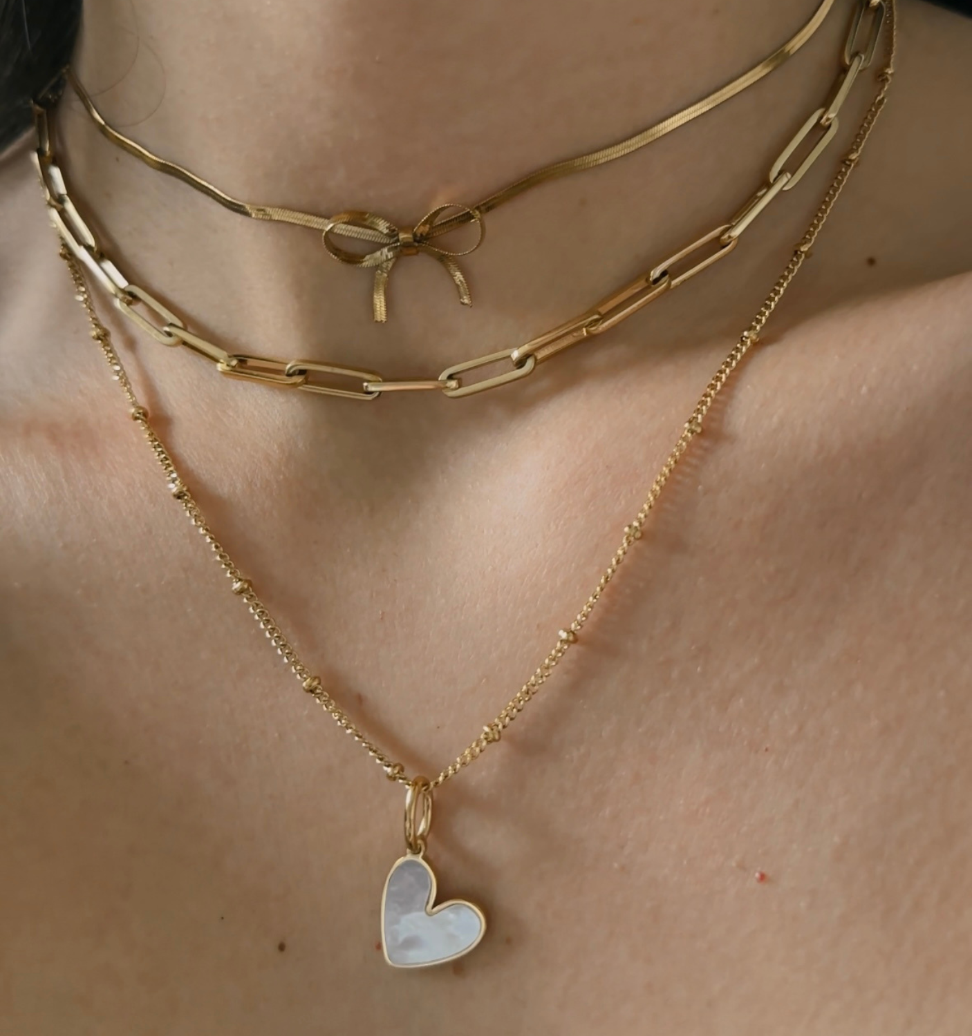 Herringbone Bow Necklace