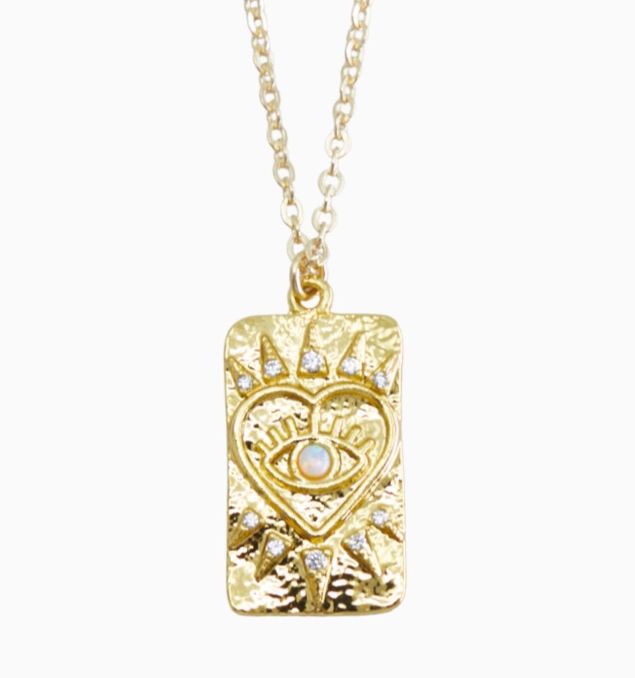 Tarot Card Evil Eye Necklace