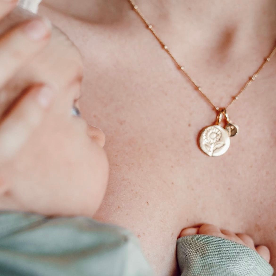 Lily of the Valley Initial Necklace - May Flower