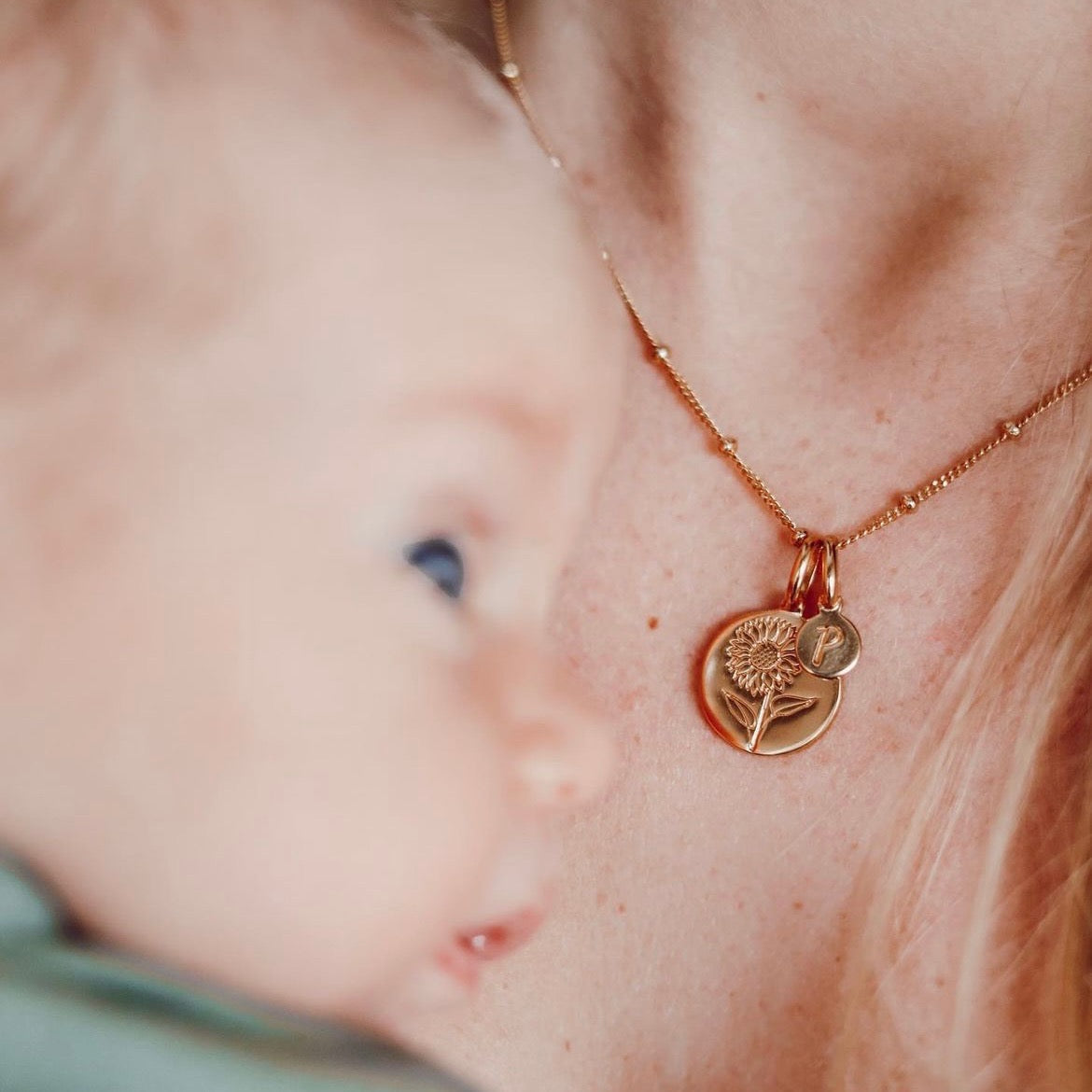 Lily of the Valley Initial Necklace - May Flower