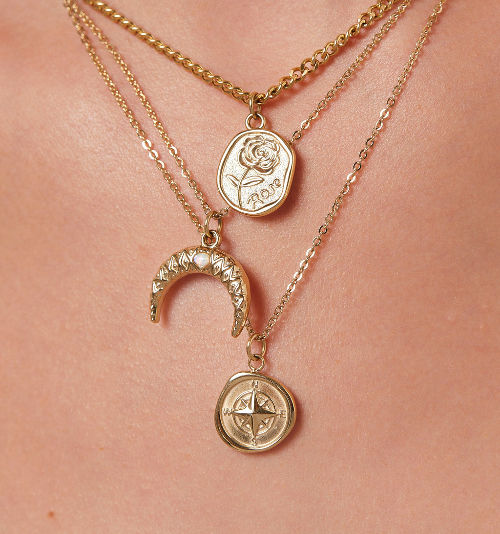 Upside Down Moon Necklace