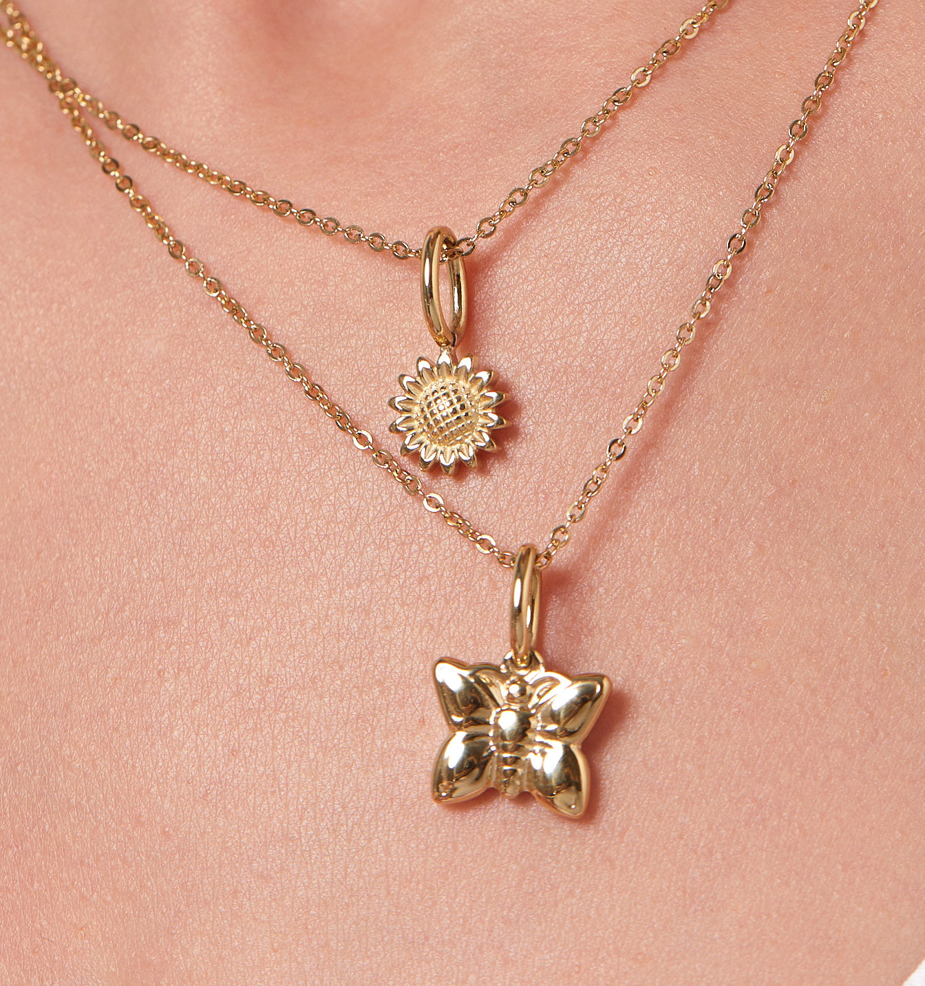 Dainty Sunflower Necklace