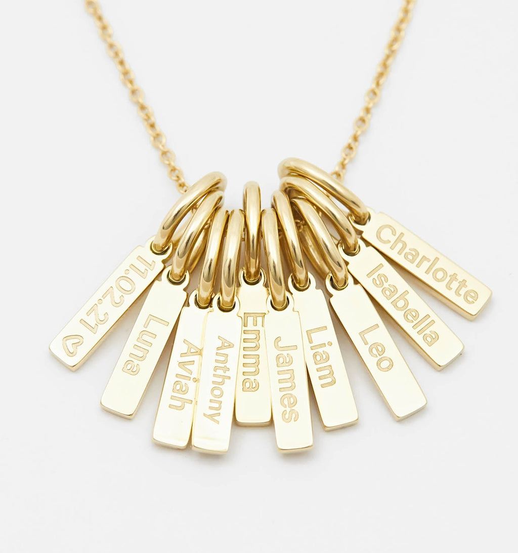 Mini Bar Birthstone Necklace