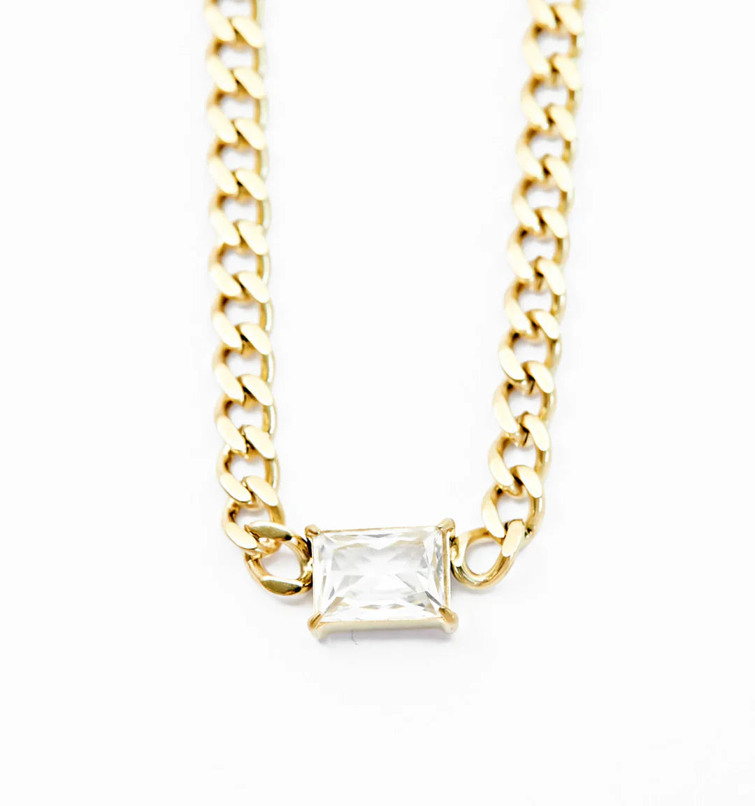 Crystal Cuban Necklace