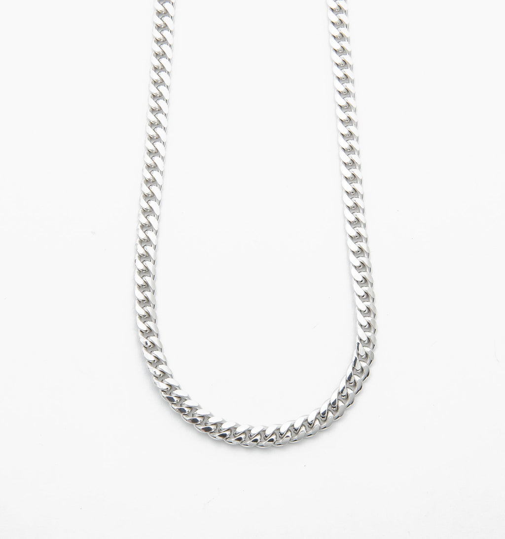 Curb Chain Necklace in Sterling Silver