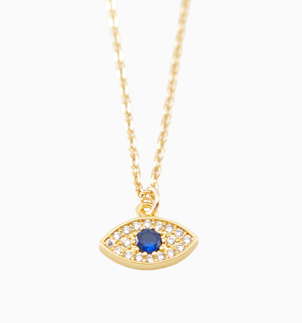Gold Evil Eye Necklace