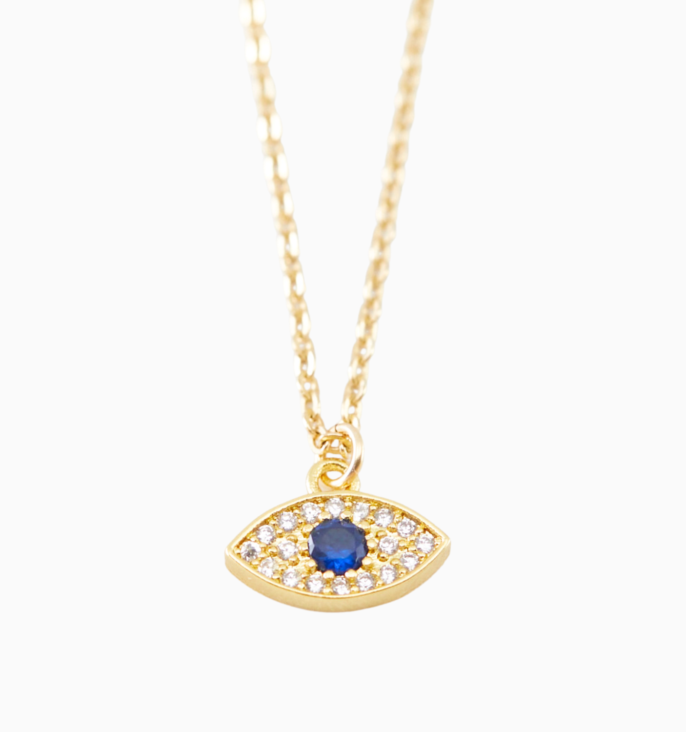 Gold Evil Eye Necklace