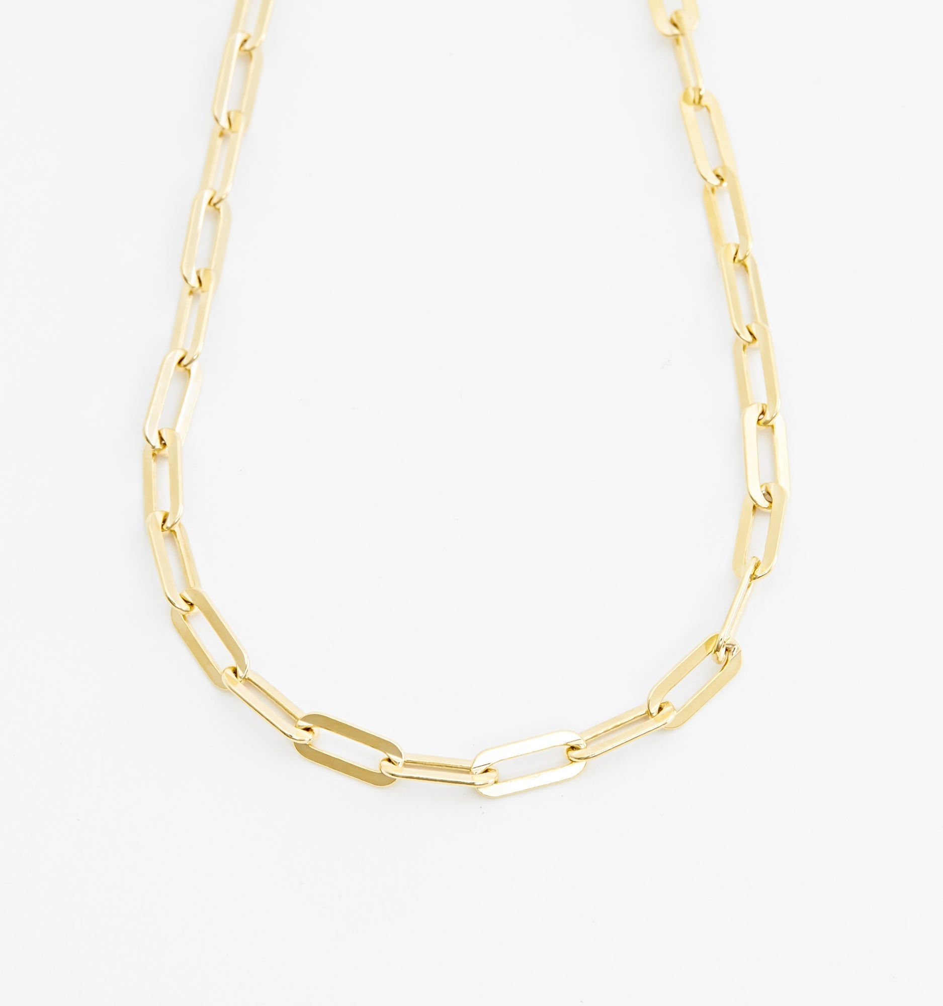 Bold Paperclip Chain Necklace
