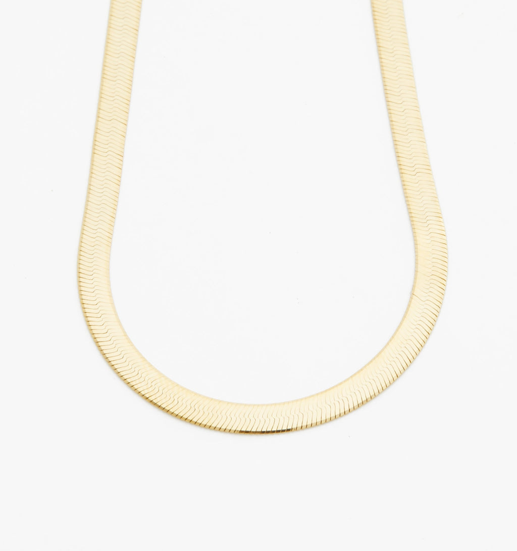 Herringbone Chain Necklace. 5mm