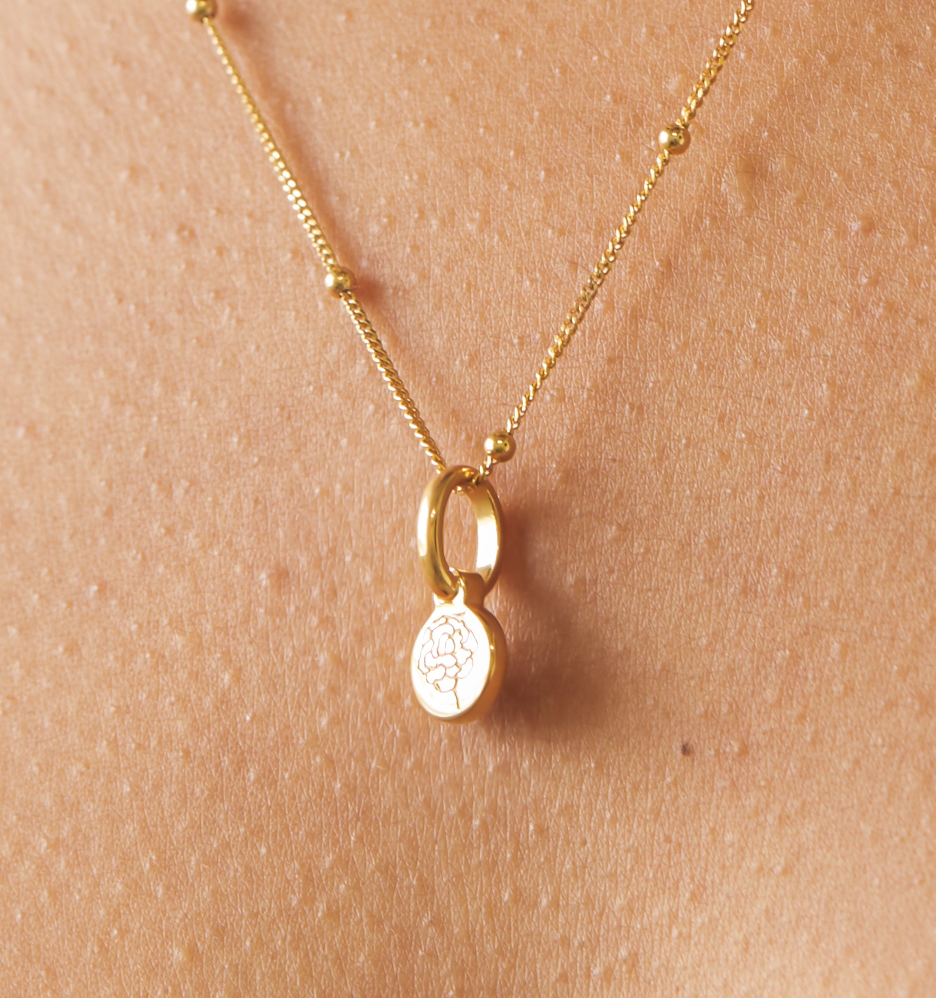 Marigold Flower Necklace - October