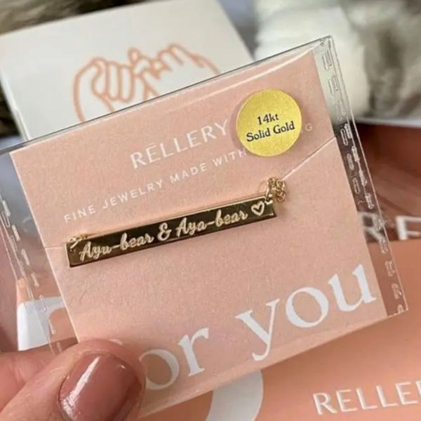Engraved Bar Necklace
