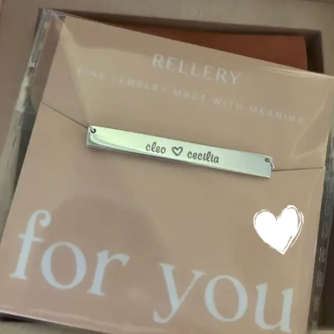Coordinates Bar Necklace