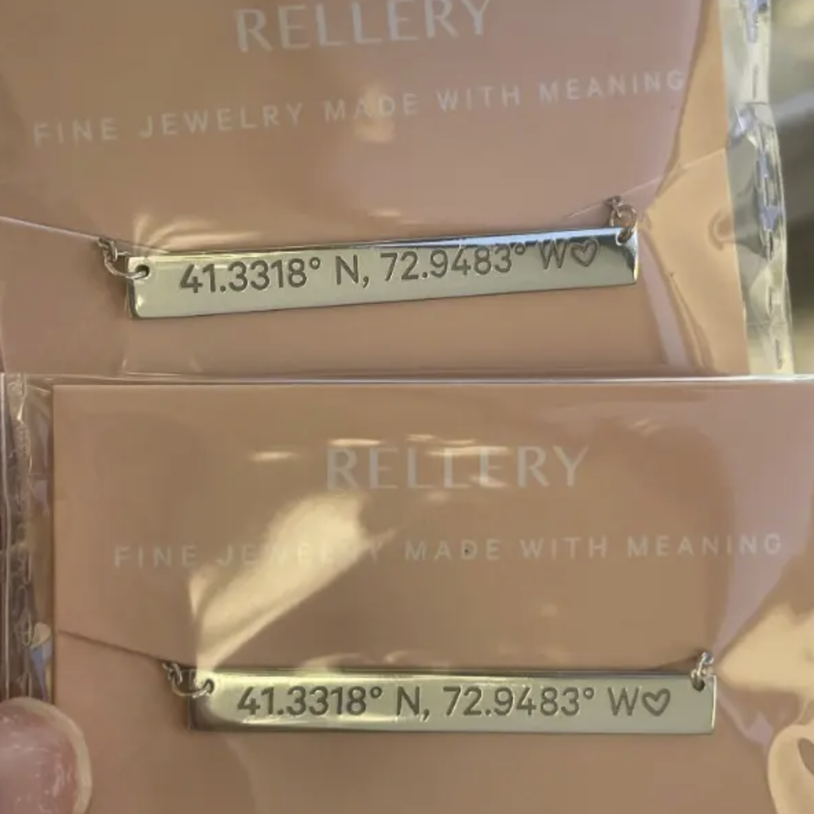 Engraved Bar Necklace