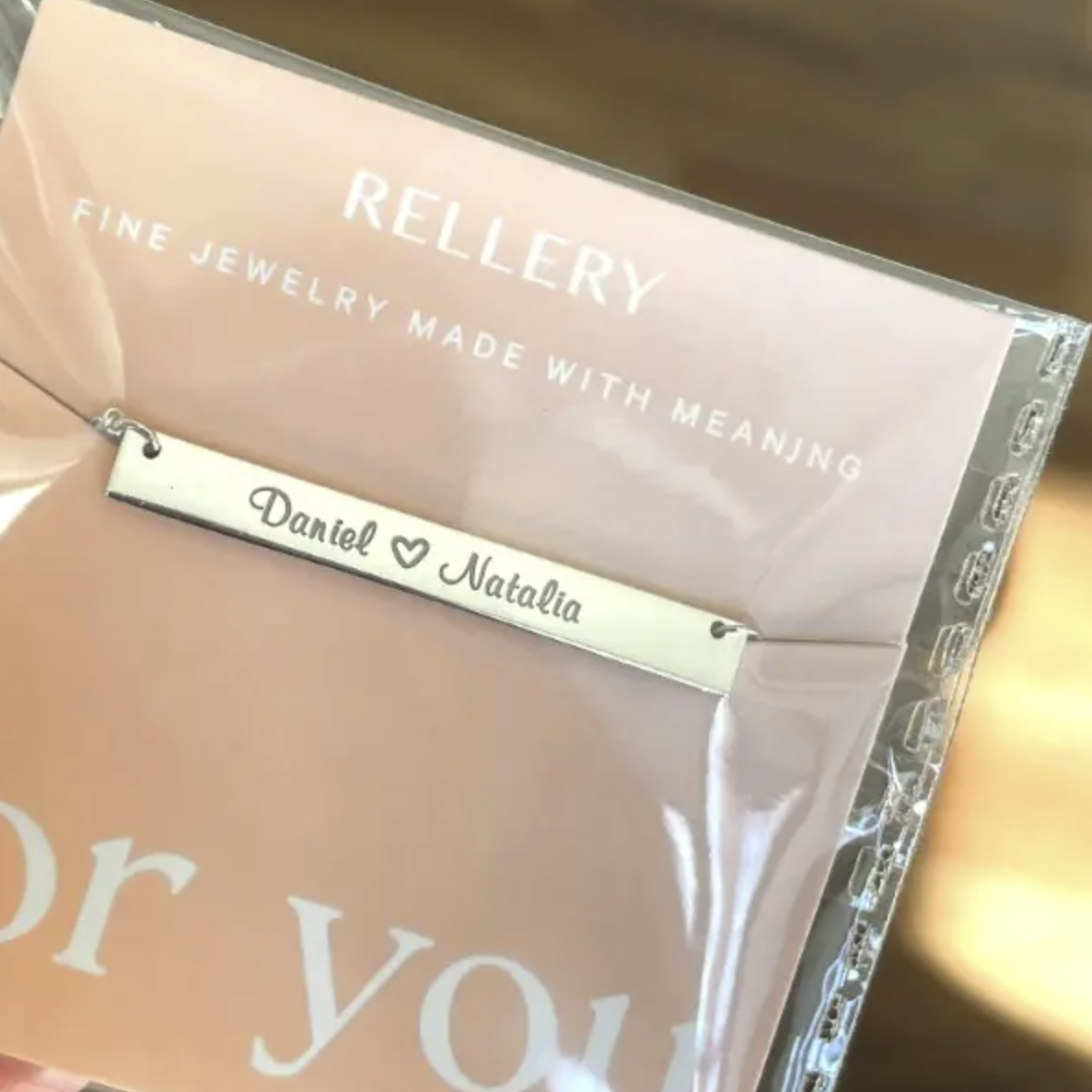 Coordinates Bar Necklace