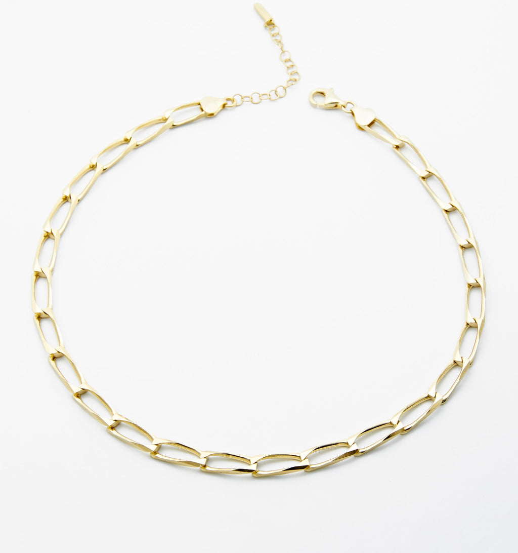 Sleek Chain Choker Necklace