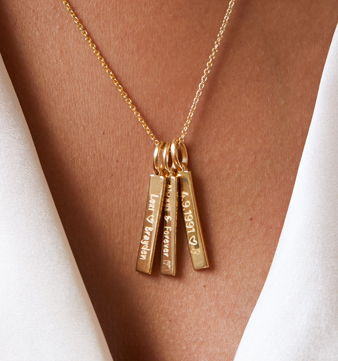 Triple Bar Necklace