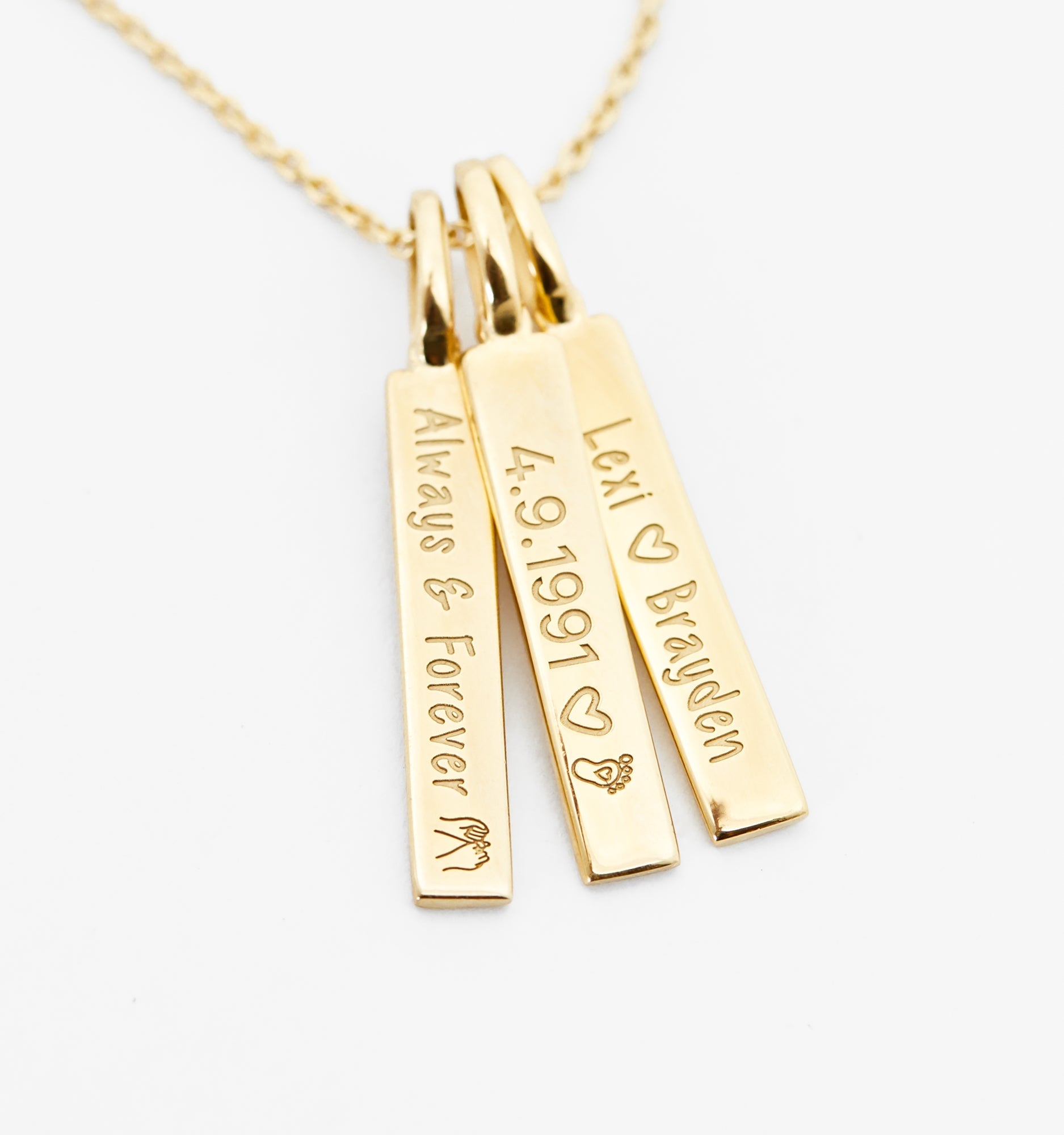 Triple Bar Necklace