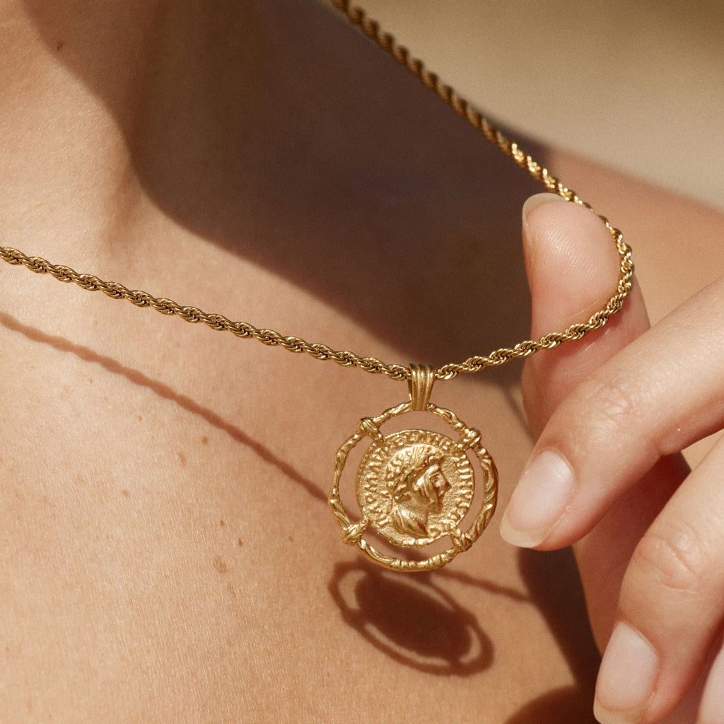 Greek Coin Necklace