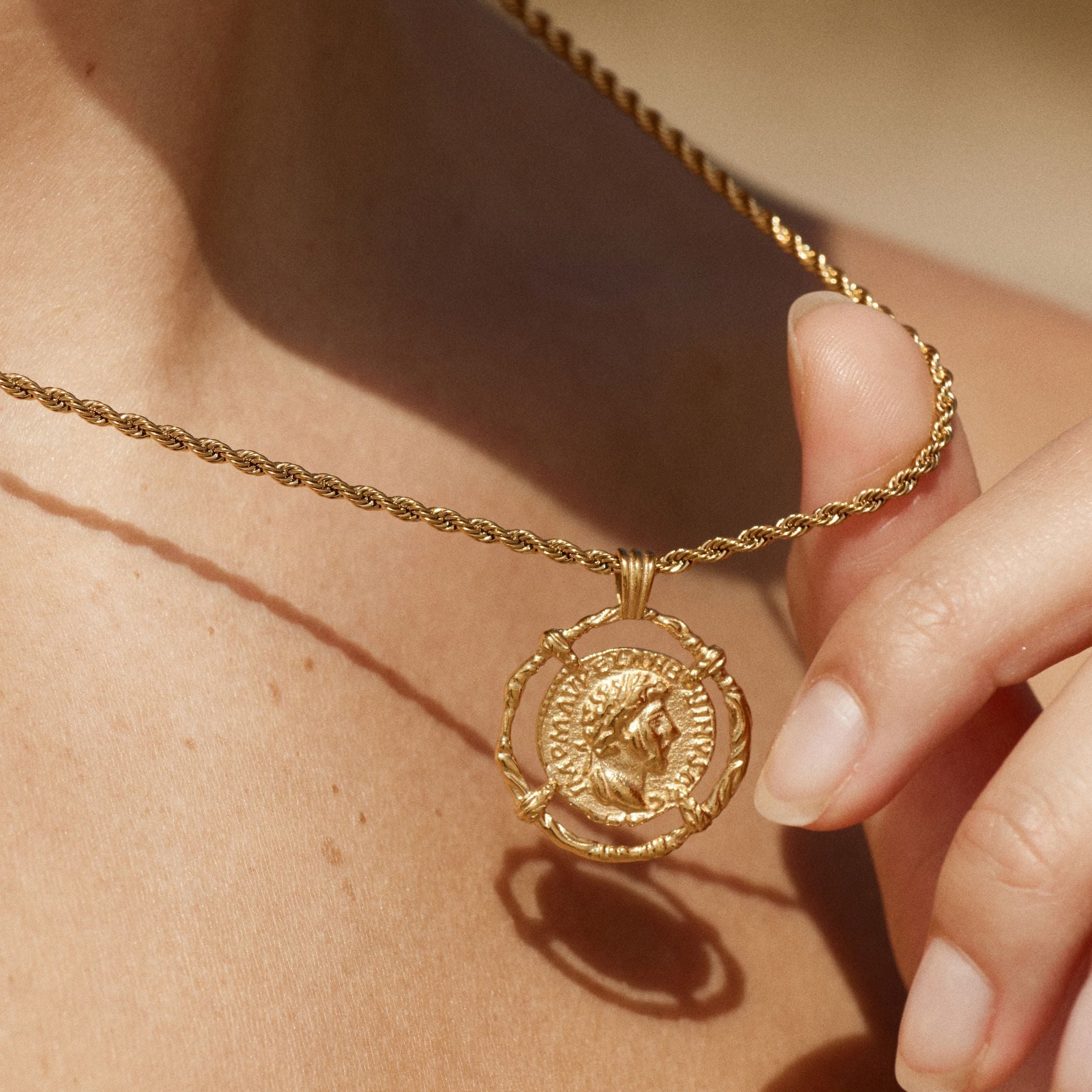Greek Coin Necklace