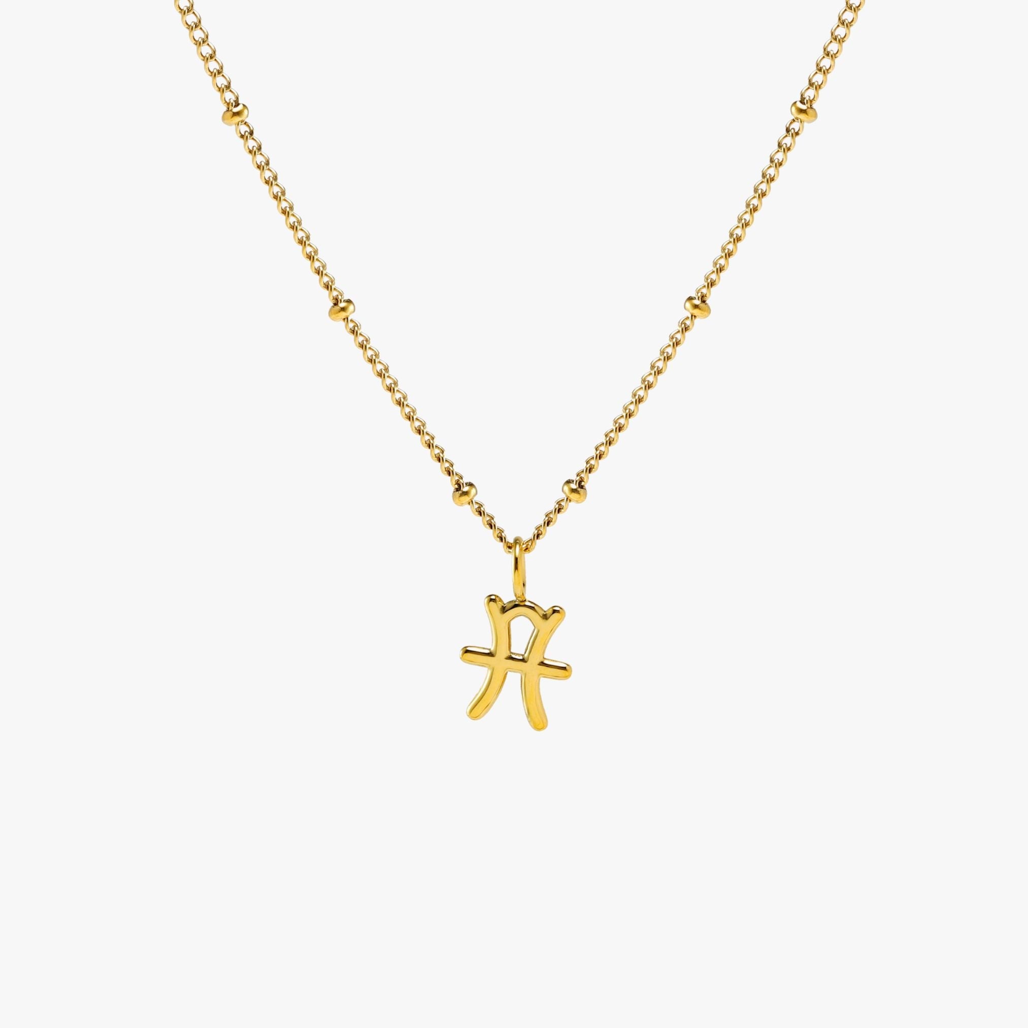 Gold Pisces Necklace