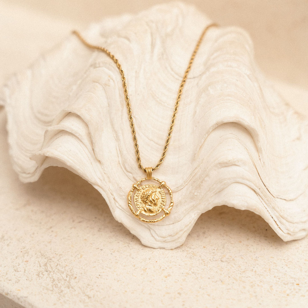 Greek Coin Necklace