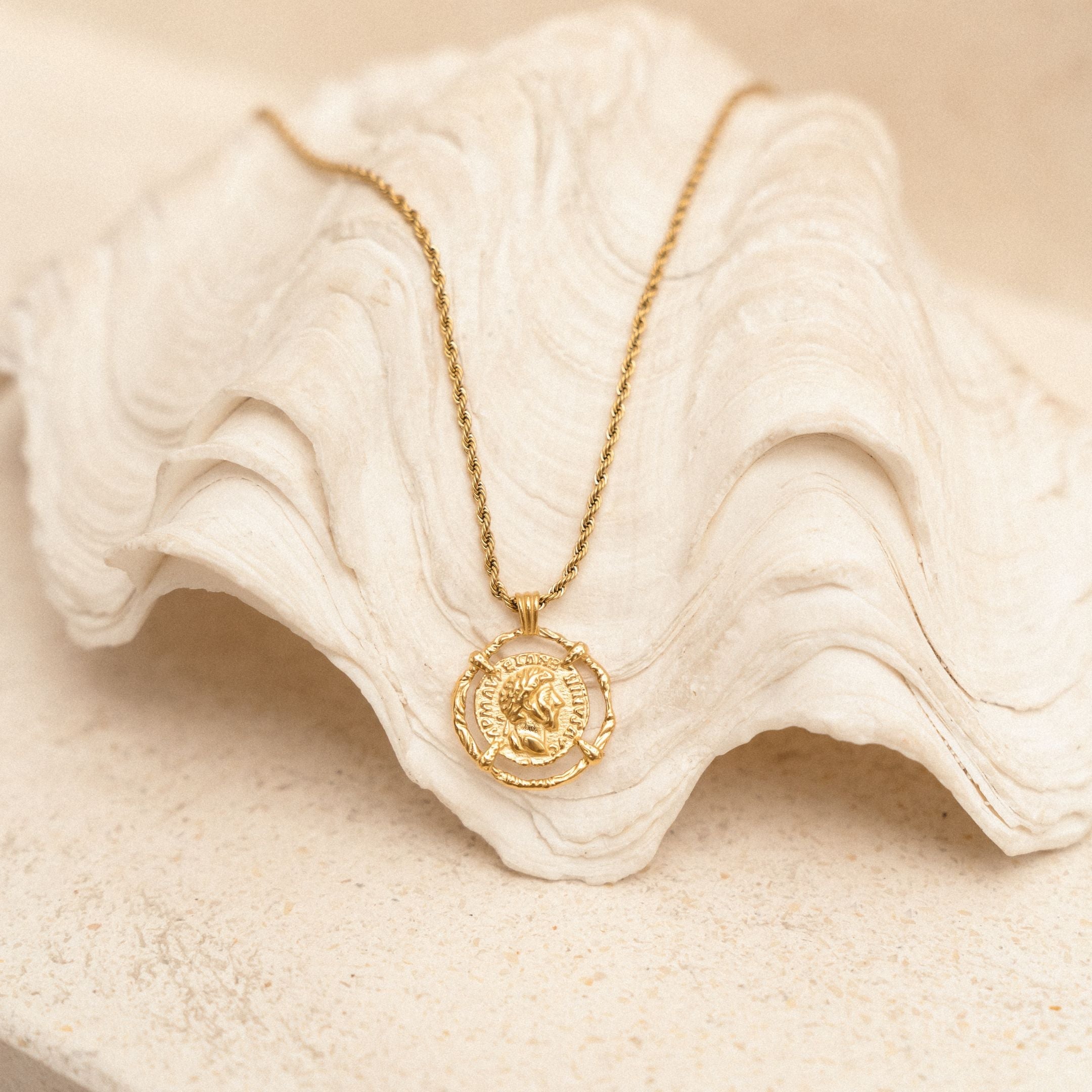 Greek Coin Necklace