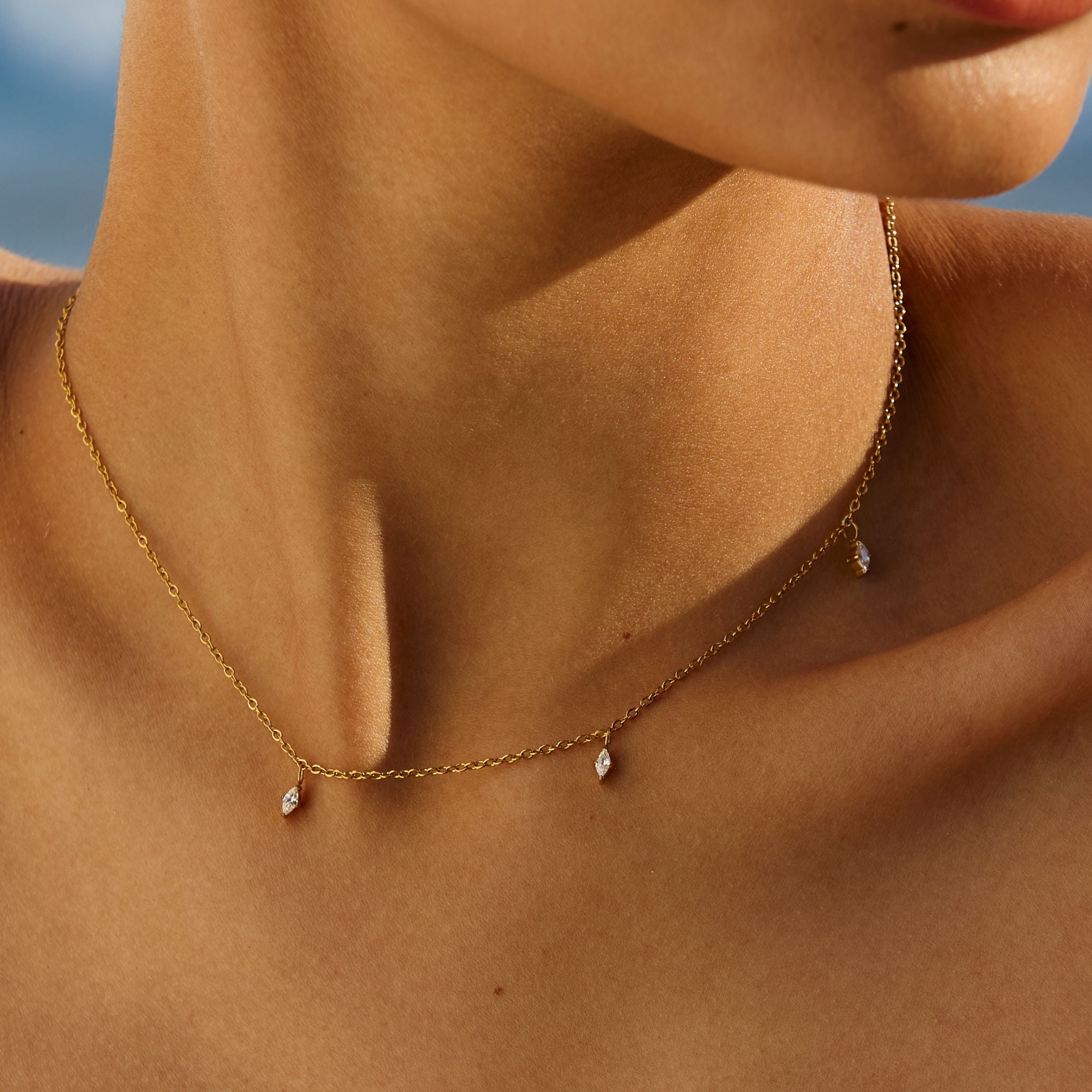 Triple Sparkle Choker