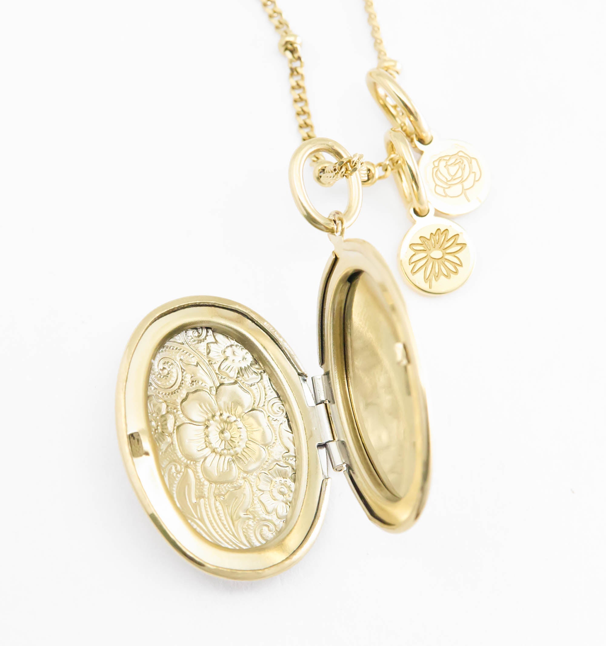 Oval Flower Locket