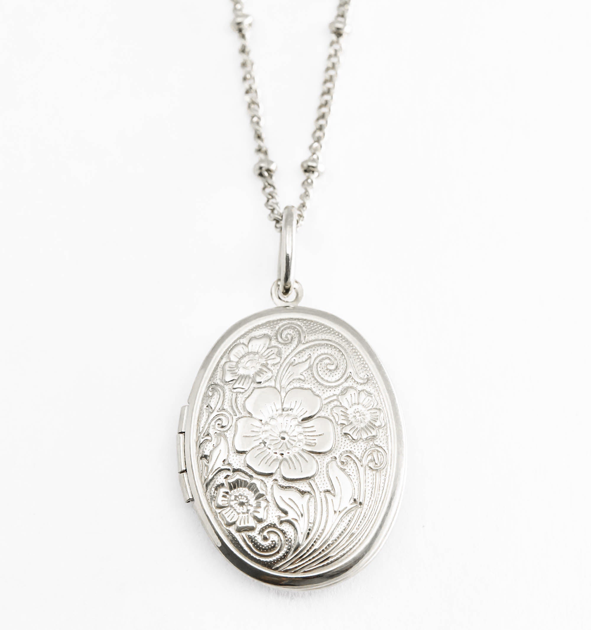 Oval Flower Locket