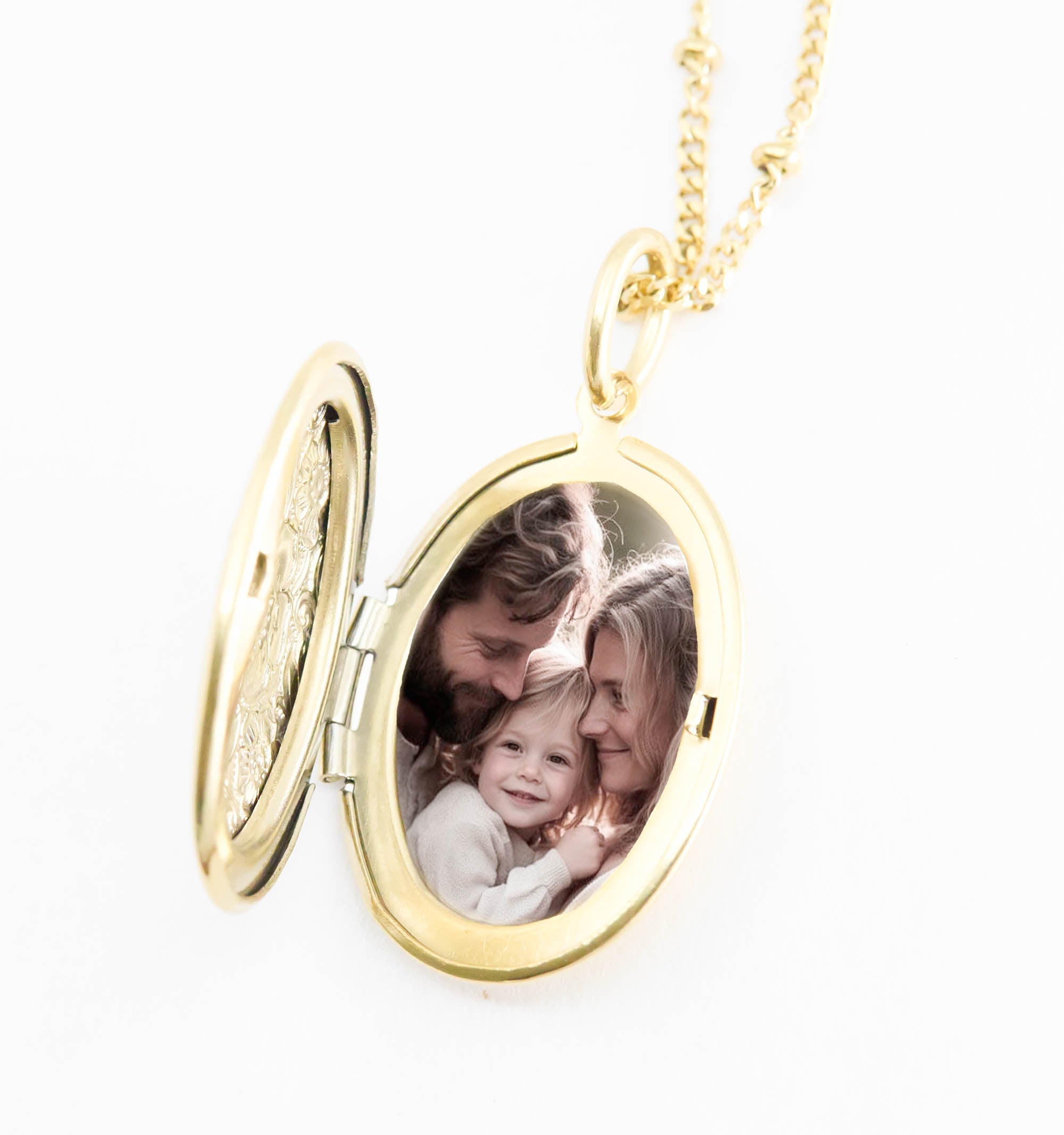 Oval Flower Locket