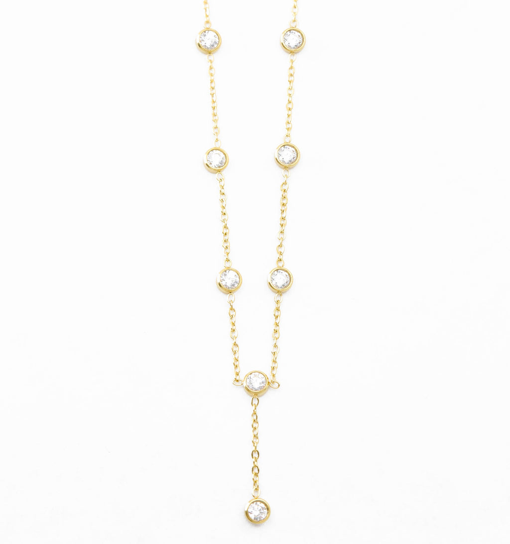 Cascade Drop Y Lariat Necklace - Short