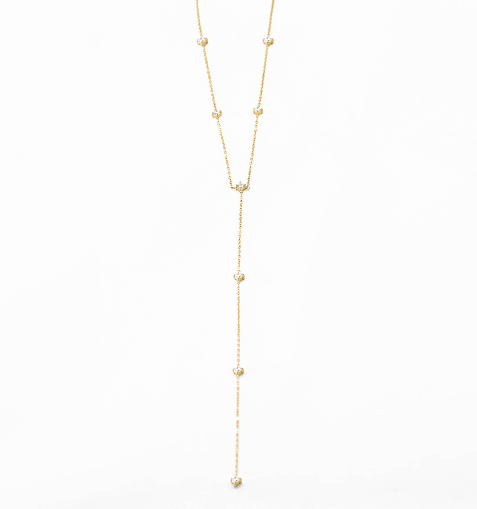 Eternity Drop Y Lariat Necklace